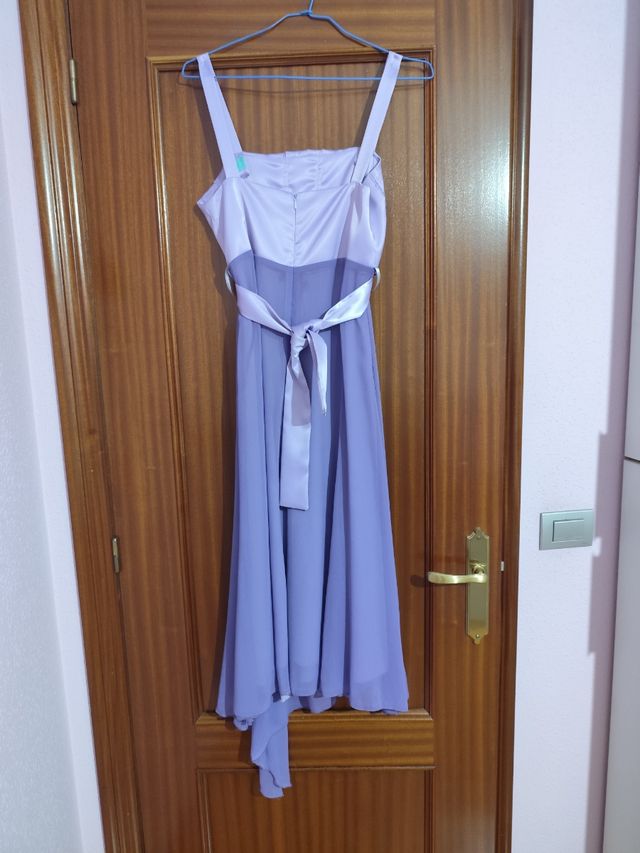 Vestido de fiesta malva talla 38/40