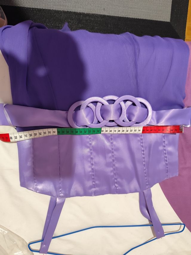 Vestido de fiesta malva talla 38/40