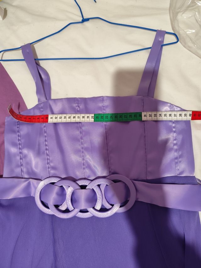 Vestido de fiesta malva talla 38/40