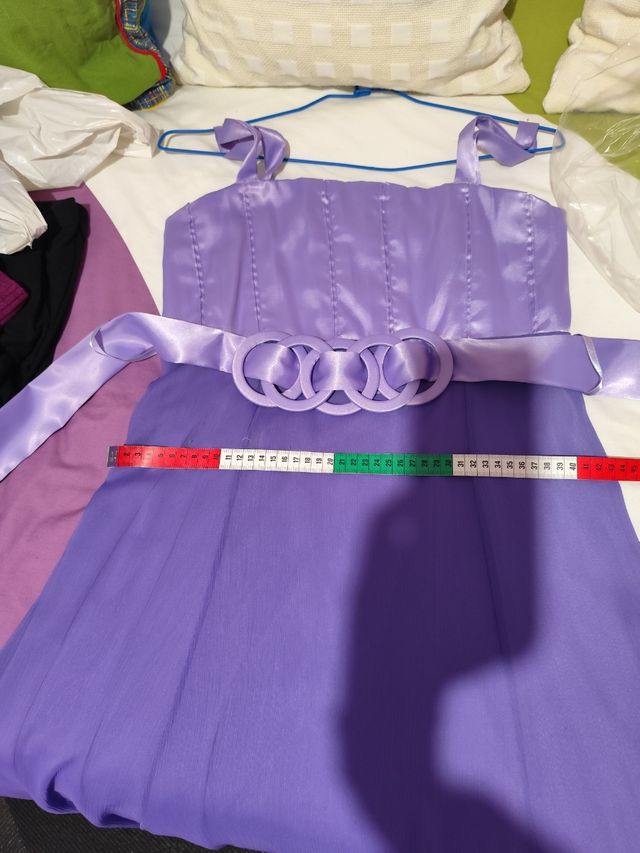 Vestido de fiesta malva talla 38/40