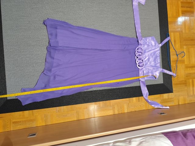 Vestido de fiesta malva talla 38/40