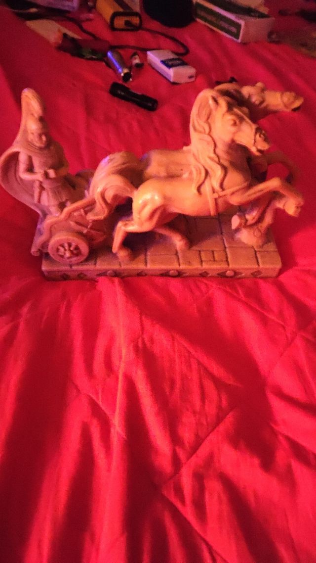 Biga romana con 2  purosangue