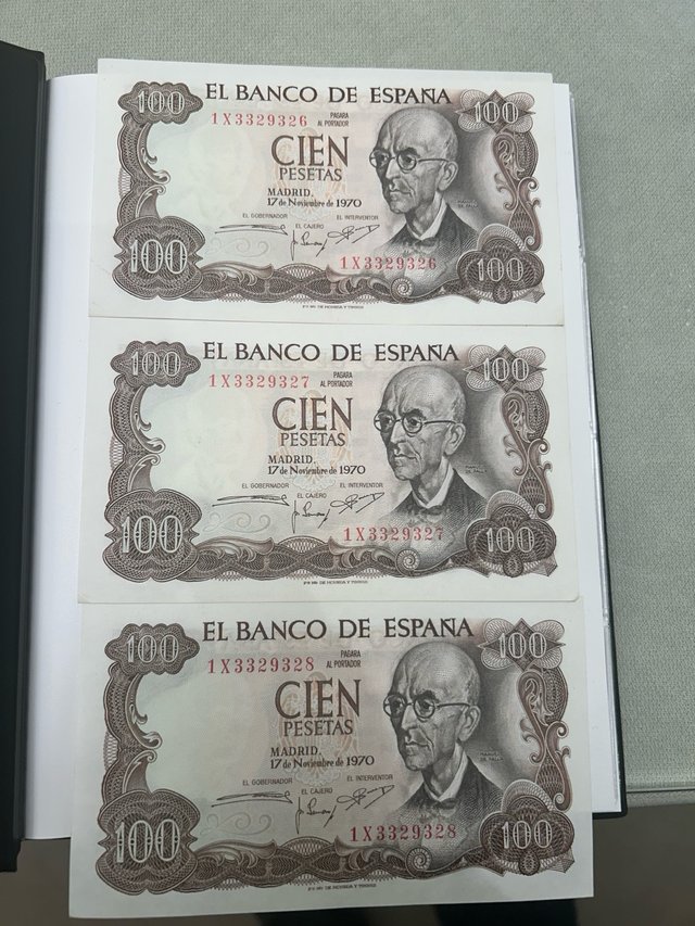 Billete 100 pesetas 1970. Manuel de Falla