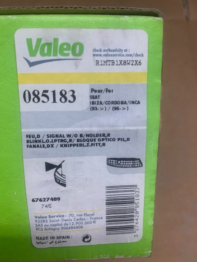 Faros y piloto seat ibiza