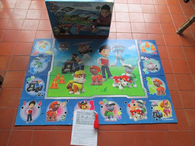 Alfombra interactiva,pista de Patrulla Canina