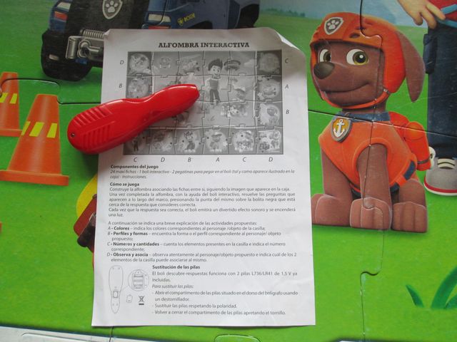 Alfombra interactiva,pista de Patrulla Canina