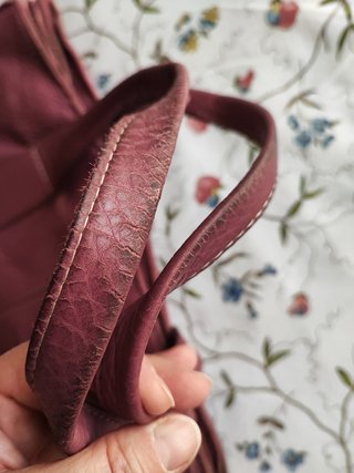 Borsa in pelle colore ciclamino