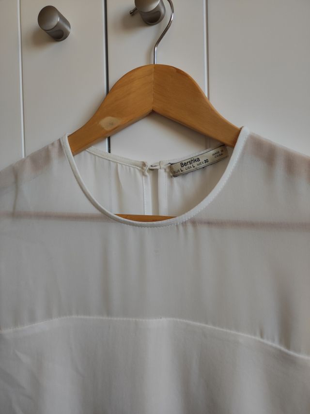 Camisa Bershka blanca