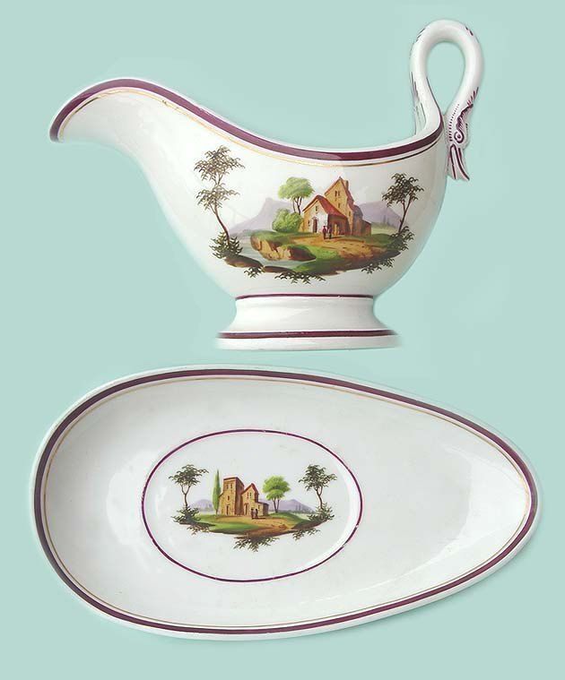 Antica Salsiera Porcellana VecchiaParigi 1800/1820