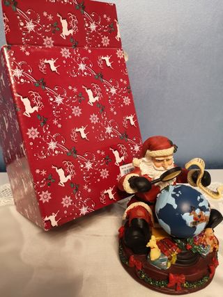 Babbo natale carillon resina