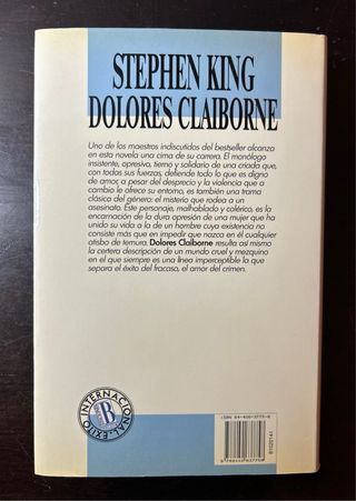 Dolores Claiborne. Stephen King.