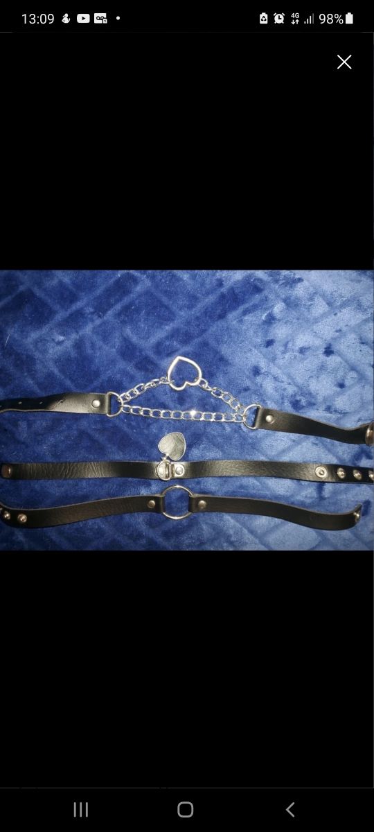 Scarpe vestito corto argento e choker