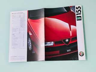 CATÁLOGO ALFA ROMEO 155 PUBLICIDAD EN FRANCÉS