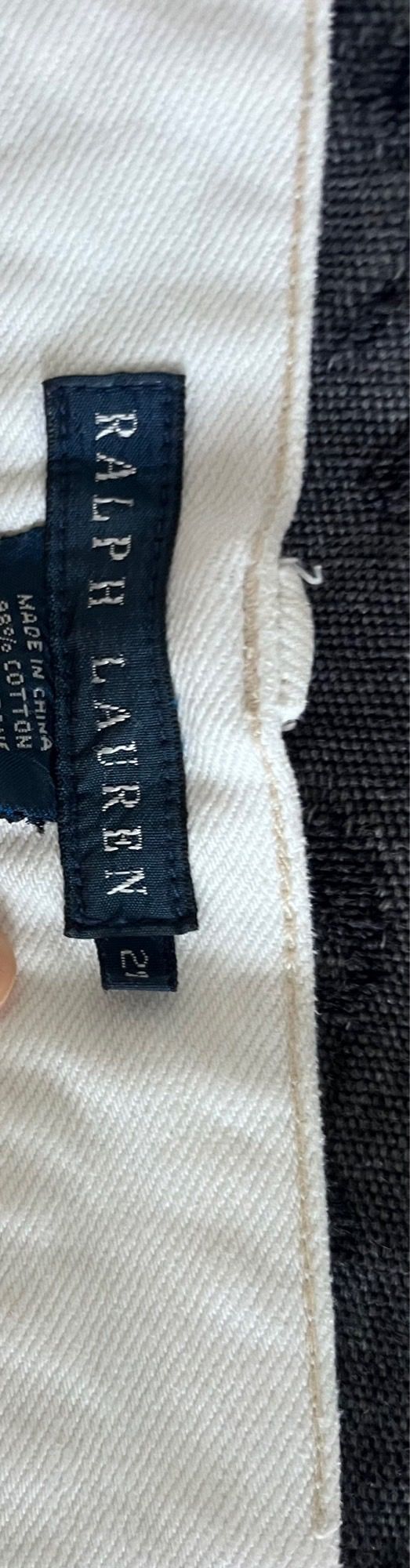 Pantalones vaqueros blancos tall 36 Polo Ralph L