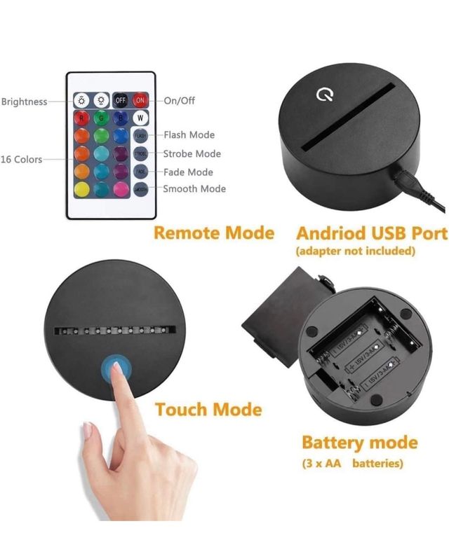 lámpara LED de camión de barro 3D