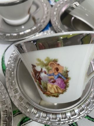 Juego, tazas café decoradas