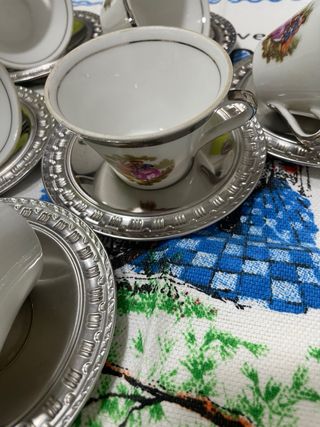 Juego, tazas café decoradas