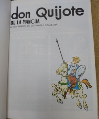 COMIC "DON QUIJOTE DE LA MANCHA"
