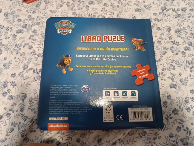 Libro puzzle patrulla canina