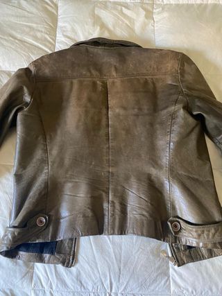 Cazadora de cuero Redskins