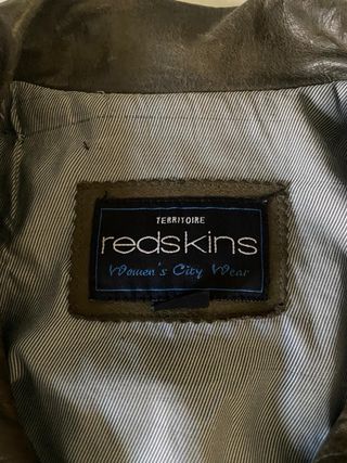 Cazadora de cuero Redskins