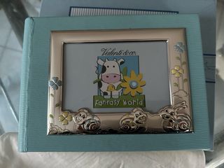 Album porta foto bimbo bambino cornice argento 