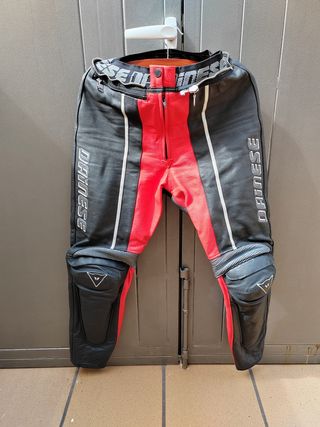 Mono de cuero 2 piezas para moto.