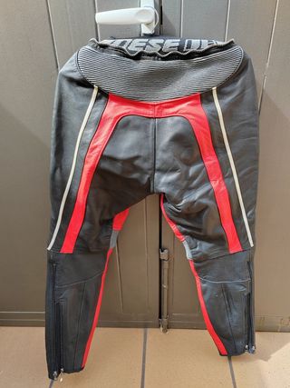 Mono de cuero 2 piezas para moto.