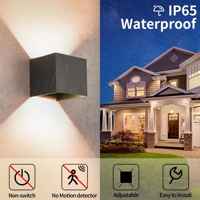 Aplique de pared LED interior exterior 12W Aplique