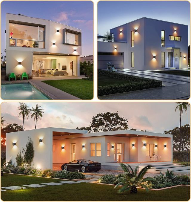 Aplique de pared LED interior exterior 12W Aplique