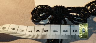 Pendientes largos lazo negros