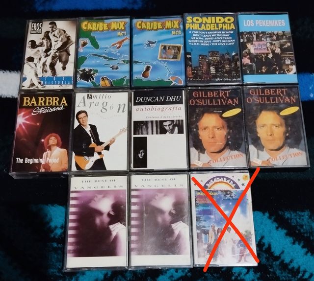 Cintas Cassettes variedades de música