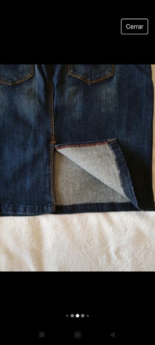 Falda vaquera elástica mujer Stradivarius 42