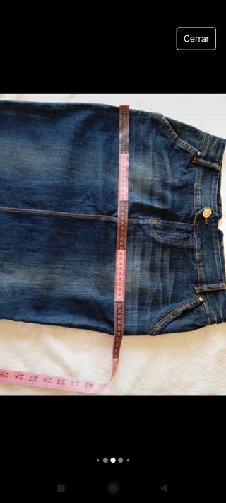 Falda vaquera elástica mujer Stradivarius 42