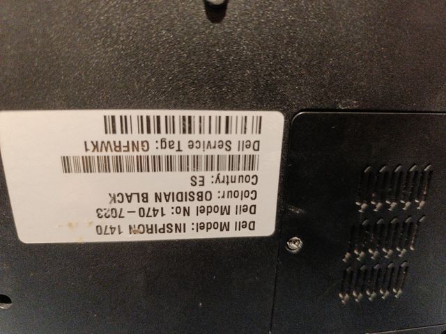 Notebook Dell ISPIRON 1470