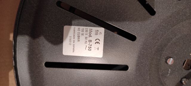 Brasero con termostato