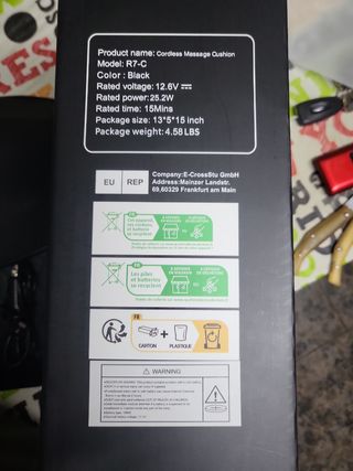 Cojin de masajes nuevo