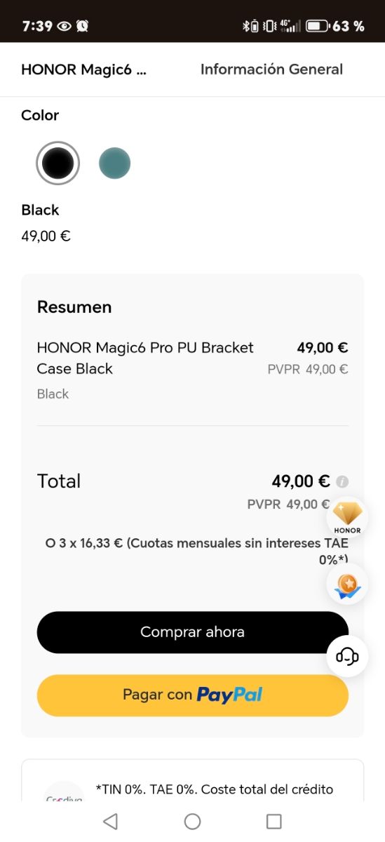 Case Honor Magic 6 Pro Original