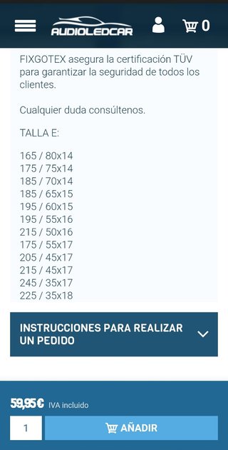 Cadenas para nieve textiles