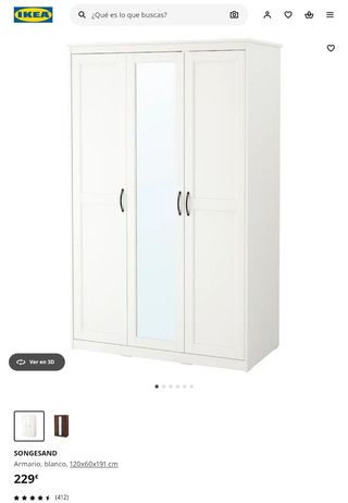 Armario SONGESAND Ikea.