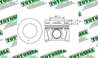 Pistón Completo Hyundai D4EA (STD, +0,50).