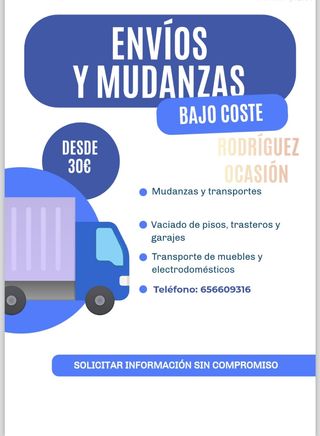 Mudanzas, portes , vaciados