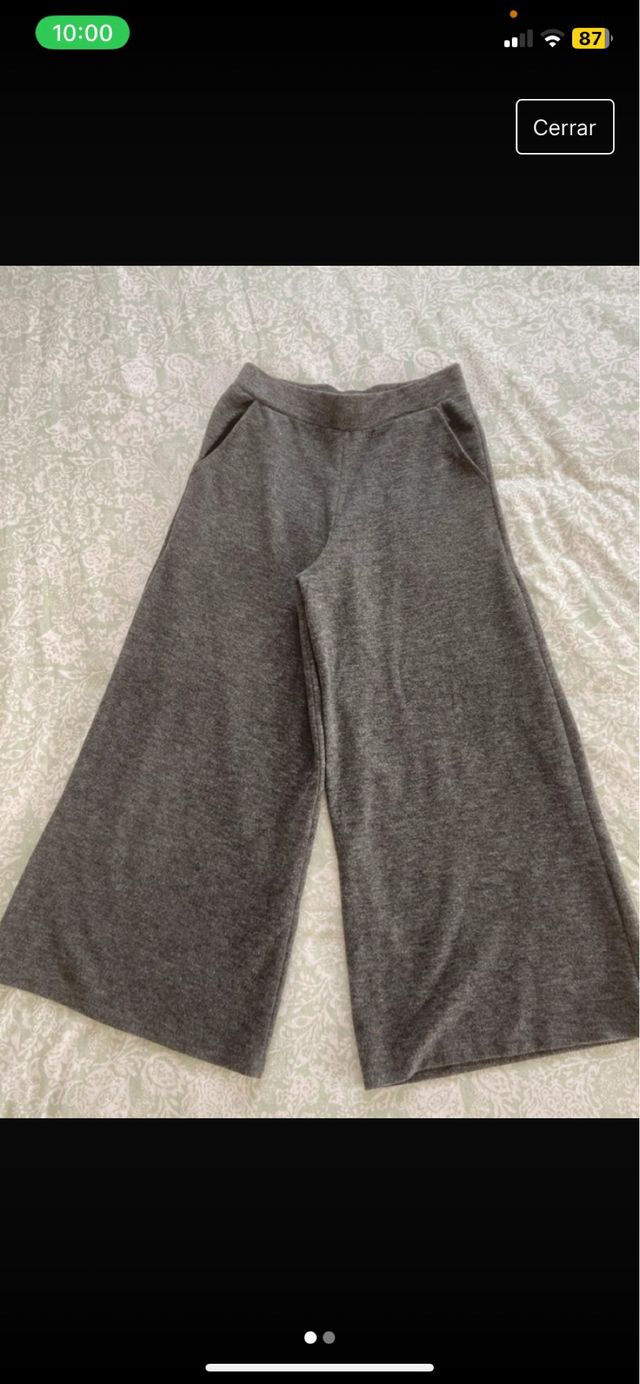Pantalón gris de punto