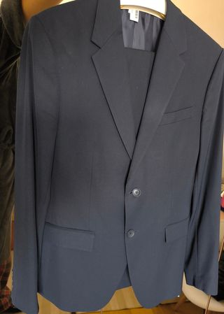 Traje azul marino Zara 