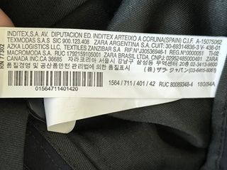 Traje azul marino Zara 