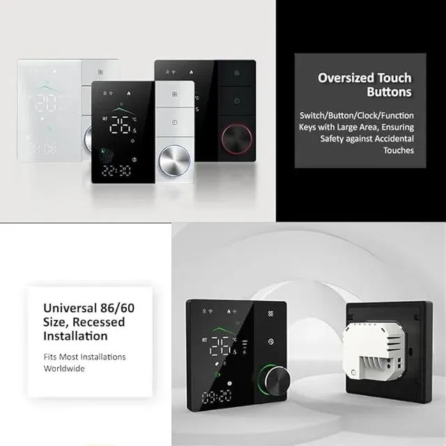 Termostato BecaSmart BHT-18-GCLW