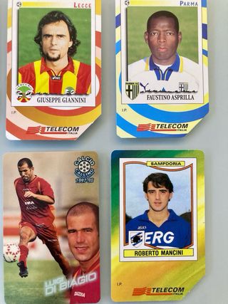 Carte-schede telefoniche calciatori