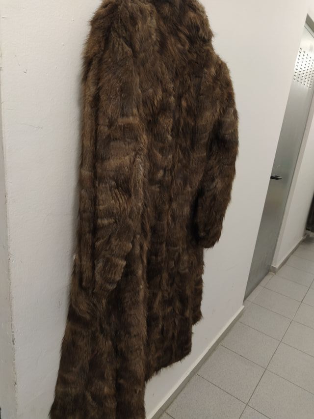 Abrigo mujer largo, talla 46, marron.