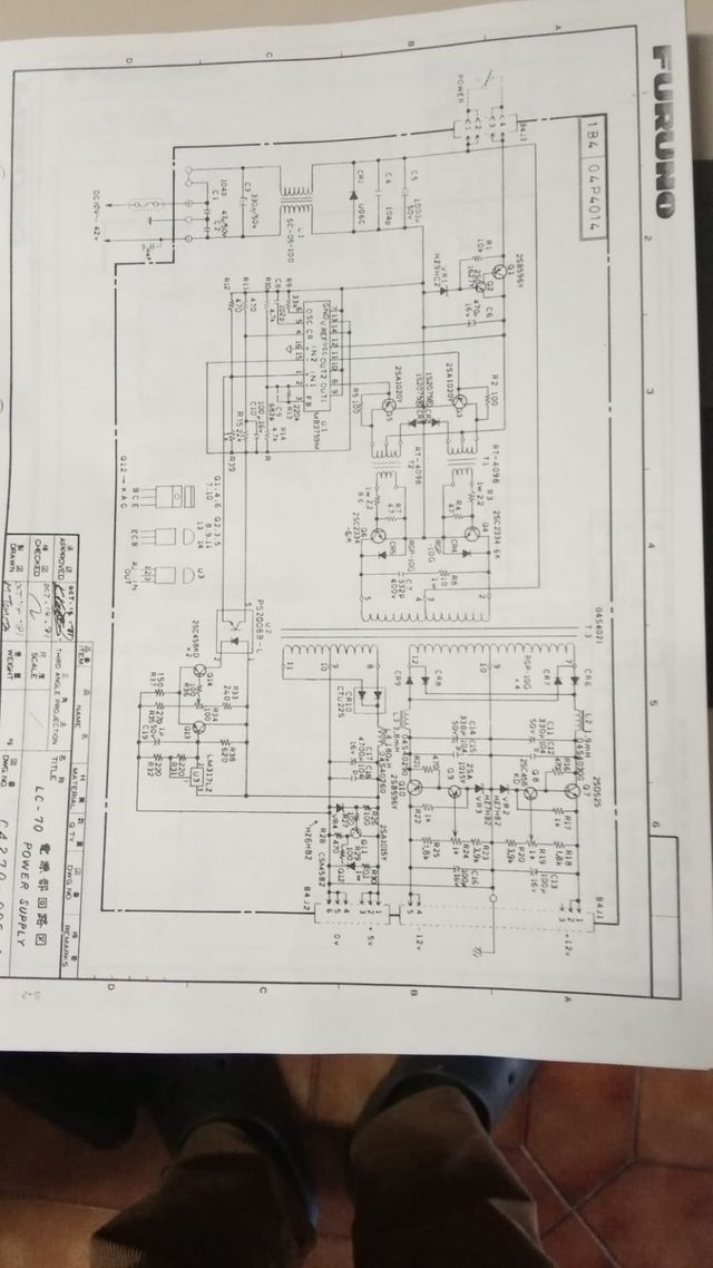 Receptor de navegacion LORAC C Furuno LC-70