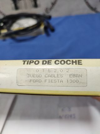 Ford Fiesta 1300, cables bujias
